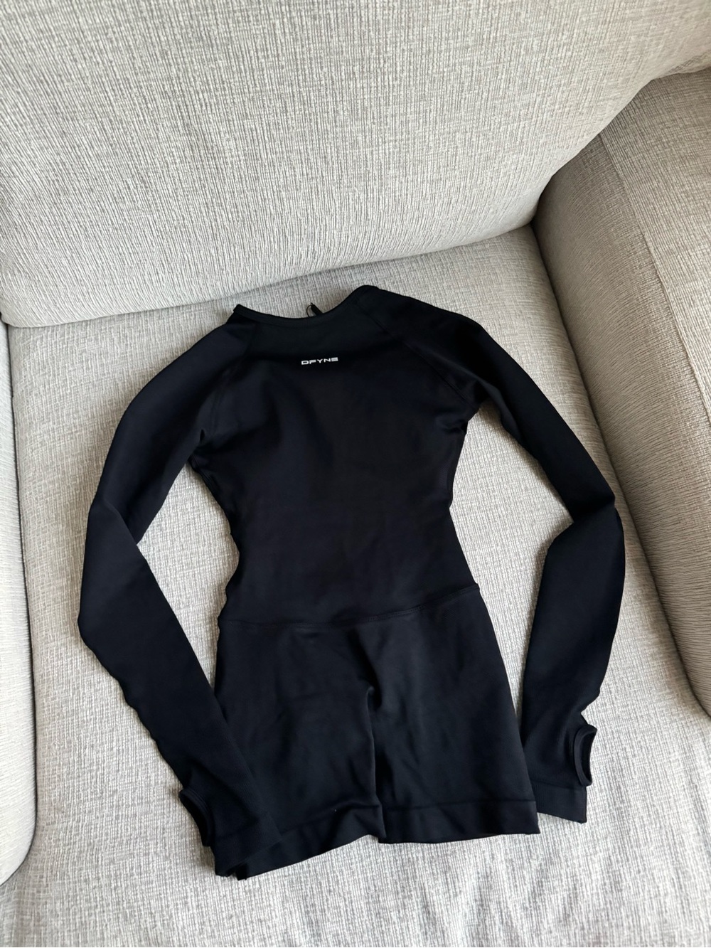 DFYNE Black One Piece Romper